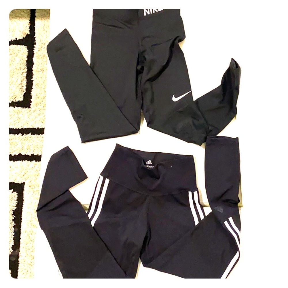 ADIDAS and NIKE LEGGINGS XS